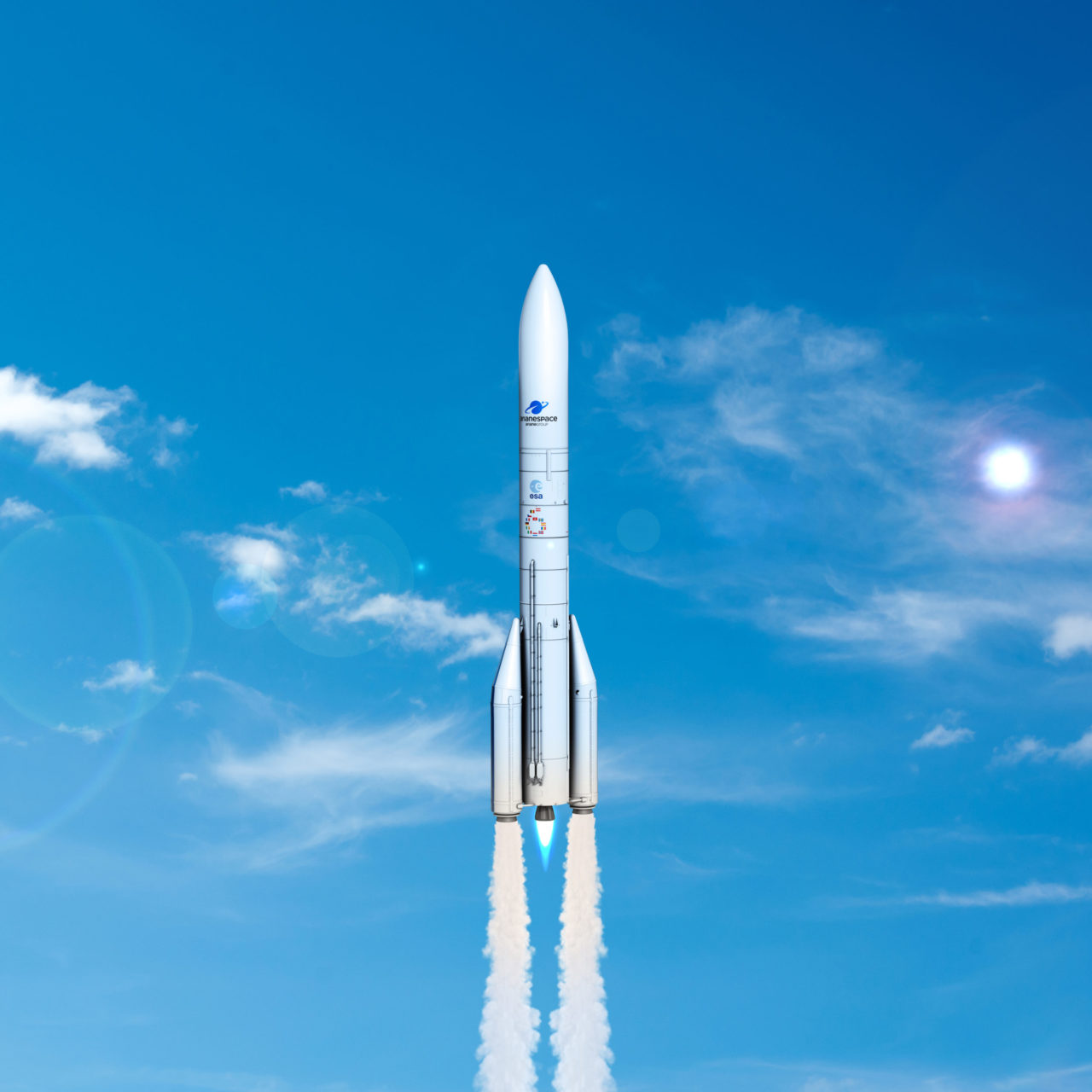 Succès du premier essai à feu du moteur à propergol solide P120C destiné aux lanceurs Ariane 6 et Vega-C