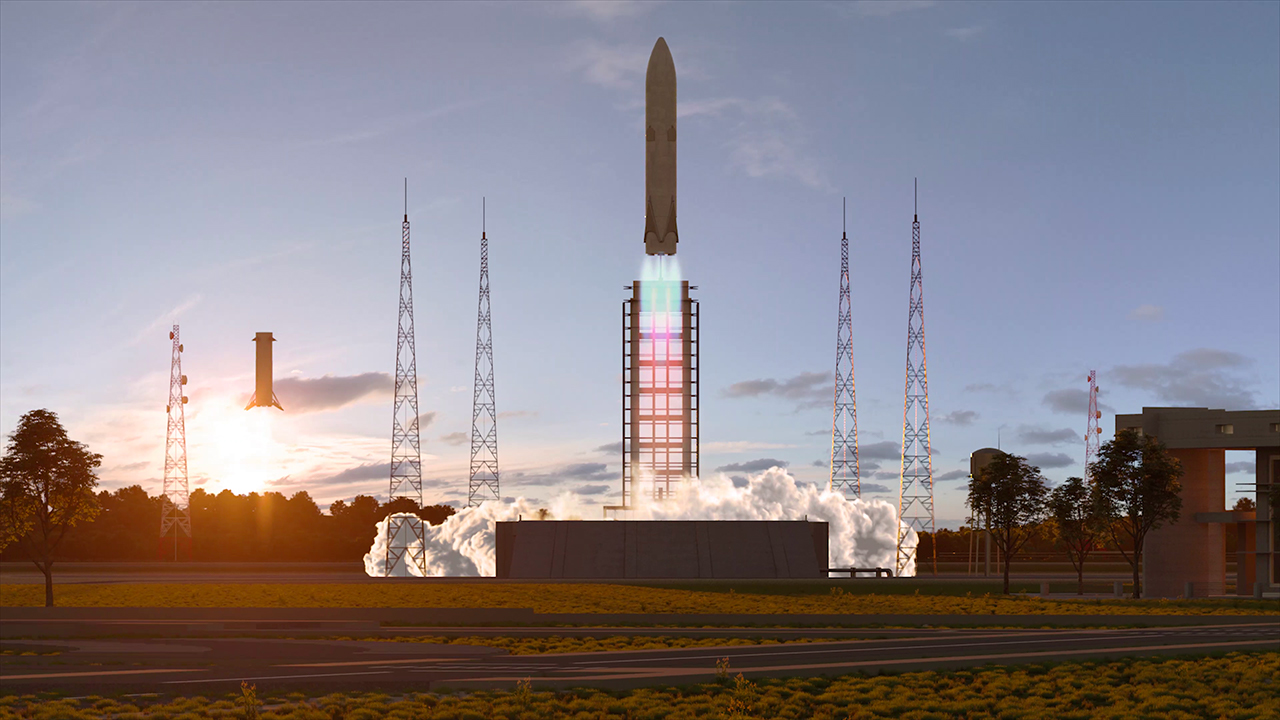 The Themis launch pad, concretely speaking