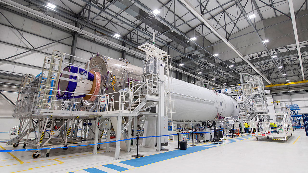 Ariane 6 central core for combined tests has now been assembled
